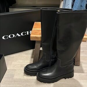 Coach Julietta Leather Knee-High boots